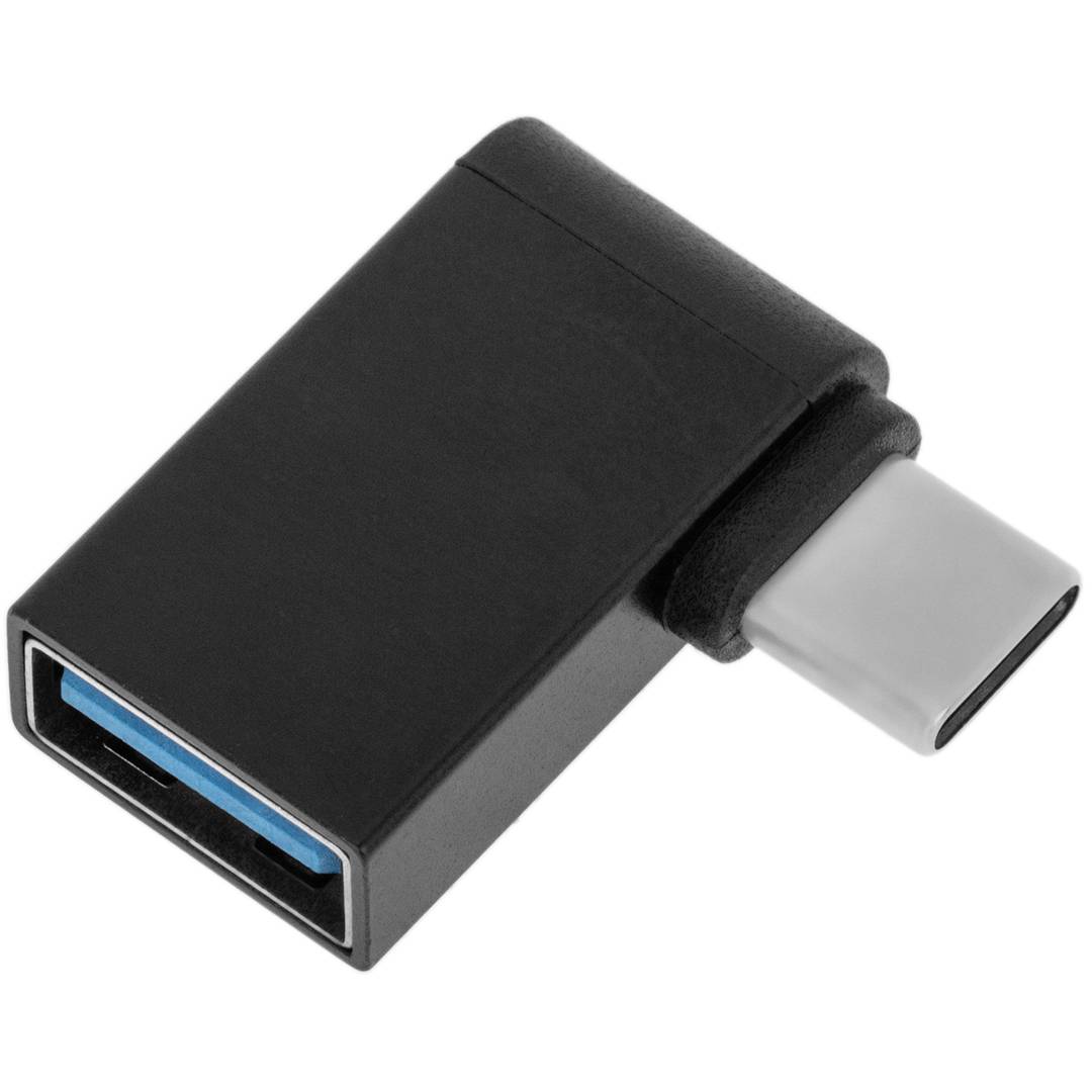 USB 3.0 Typ-A-Buchse auf USB-Typ-C-Stecker, 90-Grad-Adapter - Cablematic