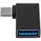 Adaptador de 90 grados USB 3.0 de tipo A hembra a USB tipo C macho