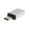 Adaptador OTG USB 3.0 USB-C Mascle a USB-A Femella platejat