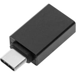 Adaptador OTG USB 3.0 USB-C macho para USB-A fêmea preto