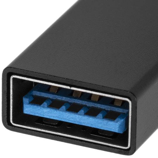 Adaptador OTG USB 3.0 USB-C Mascle a USB-A Femella negre