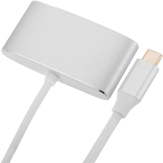 Conversor de USB 3.1 tipo C a VGA y USB-C y USB-A
