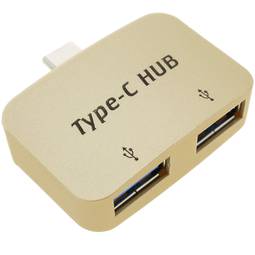 Hub OTG USB 2.0 USB type C to 2 USB ports type A