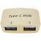 Hub hub USB 2.0 USB Type-C naar 2 USB Type-A-poorten