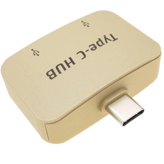Hub hub USB 2.0 USB Type-C naar 2 USB Type-A-poorten