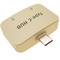Hub hub USB 2.0 USB Type-C naar 2 USB Type-A-poorten