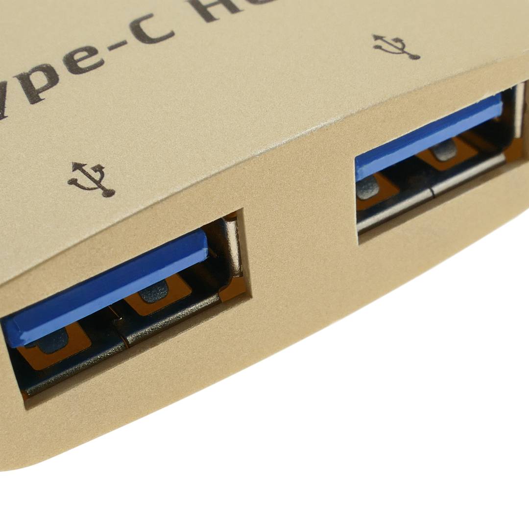 Hub hub USB 2.0 USB Type-C naar 2 USB Type-A-poorten