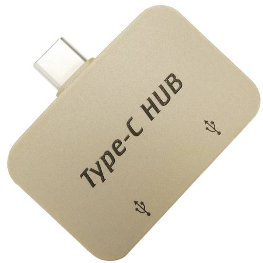 Hub hub USB 2.0 USB Type-C naar 2 USB Type-A-poorten