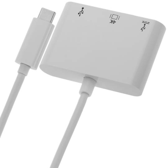 USB hub 3.1 tipo C multi porta 1 x USB 3.0 - 1 x USB 3.1 - 1 x HDMI (4K)