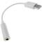 Headphone cable USB 2.0 tipo C male to 3.5mm minijack female 12cm