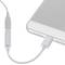 Headphone cable USB 2.0 tipo C male to 3.5mm minijack female 12cm