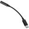 Cavo adattatore per cuffie da USB-C a 3,5 mm nero
