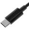 Cavo adattatore per cuffie da USB-C a 3,5 mm nero