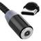 Ladekabel 2 in 1 USB-A 2.0-Stecker auf USB-C- und Micro-USB-Magnetstecker 2 m geflochten
