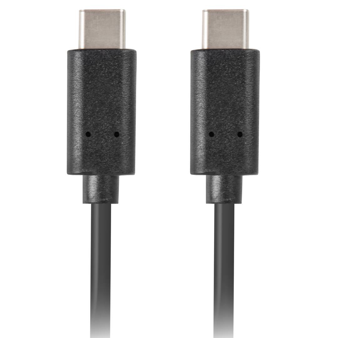 Kabel Lanberg USB 2.0 CA-CMCM-10CU-0005-BK USB C męski na USB C męski 0,5 m czarny