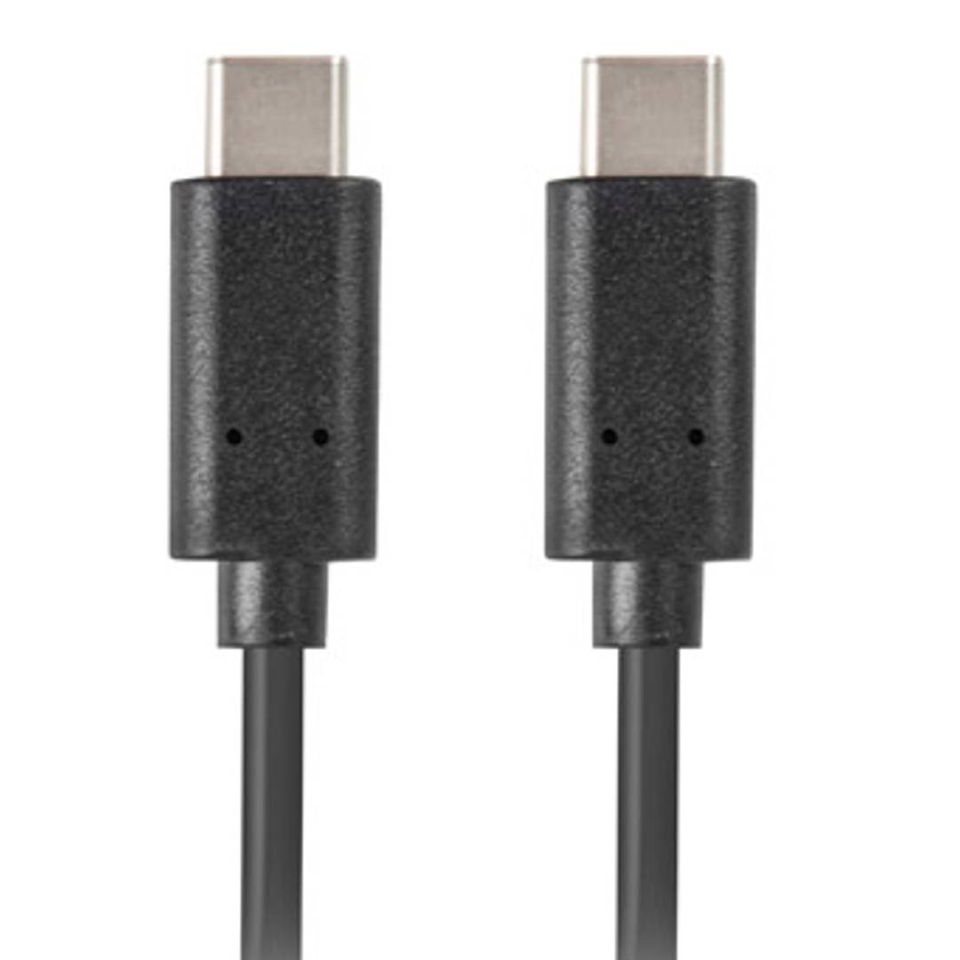 Câble Lanberg USB 2.0 CA-CMCM-10CU-0010-BK USB C mâle vers USB C mâle 1 m noir