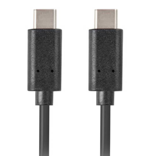 Câble Lanberg USB 2.0 CA-CMCM-10CU-0010-BK USB C mâle vers USB C mâle 1 m noir