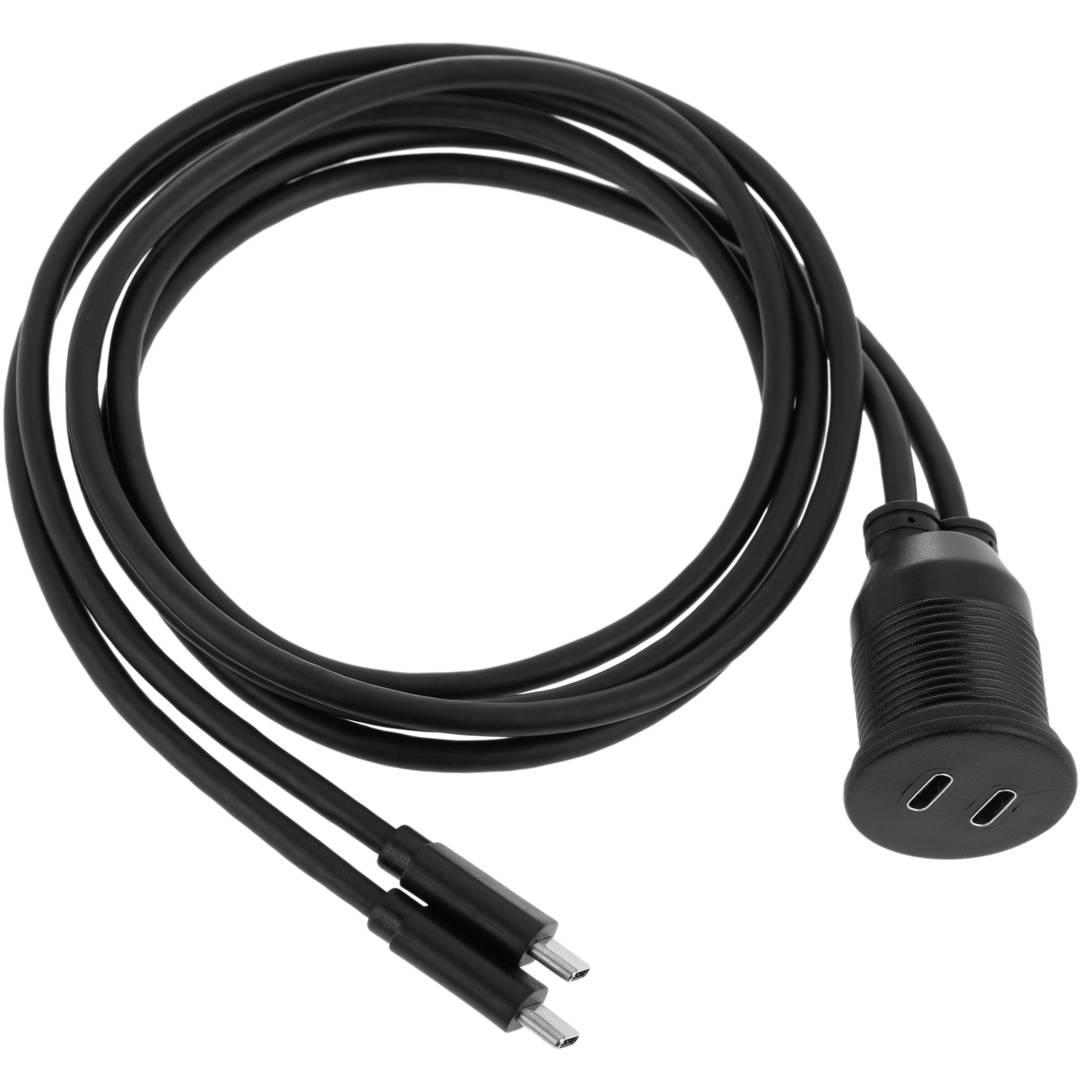 Cable extensión USB tipo C para empotrar con doble conexión USB tipo C por  ambos extremos - Cablematic