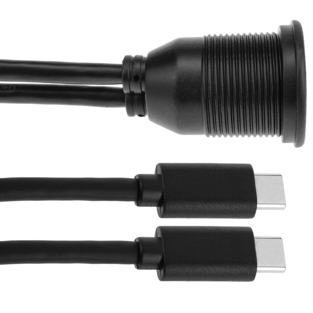 BeMatik - Netzkabel 5V USB Typ A Stecker an 2m Krokodilklemmen