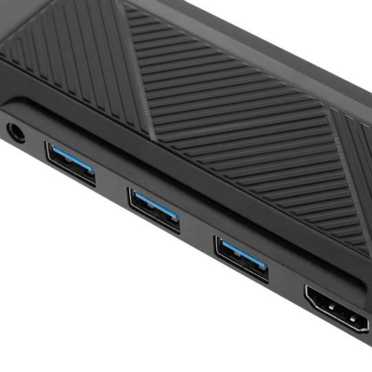 USB-C naar 3xUSB-A, USB-C PD, HDMI, RJ45, TF, SD en Audio Converter.