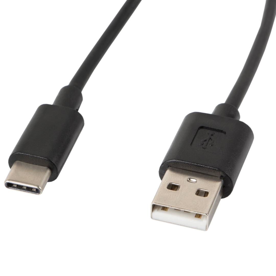 Câble USB Lanberg CA-USBO-10CC-0018-BK USB A 2.0 mâle vers USB C mâle 1,8 m noir