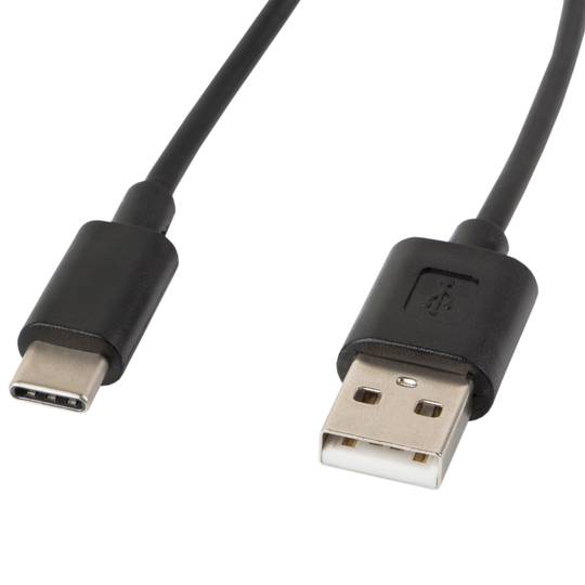 Câble USB Lanberg CA-USBO-10CC-0018-BK USB A 2.0 mâle vers USB C mâle 1,8 m noir