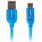 Cable USB de Lanberg CA-USBO-21CU-0010-BL USB A 2.0 macho a USB C macho 5A  1 m azul