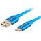 Cable USB de Lanberg CA-USBO-22CU-0005-BL USB A 2.0 mascle a USB C mascle càrrega ràpida 3.0 0.5 m blau