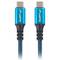 Lanberg USB C to USB C cable 0.5 m with USB 4 Gen 2x2 technology black color CA-CMCM-45CU-0005-BK