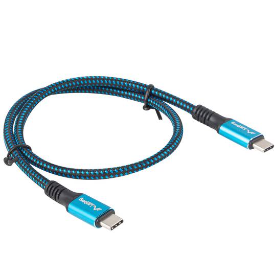 Lanberg USB C to USB C cable 0.5 m with USB 4 Gen 2x2 technology black color CA-CMCM-45CU-0005-BK