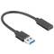 Lanberg USB-A male to USB Type C 3.1 female adapter 15 cm black
