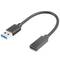 Lanberg USB-A male to USB Type C 3.1 female adapter 15 cm black