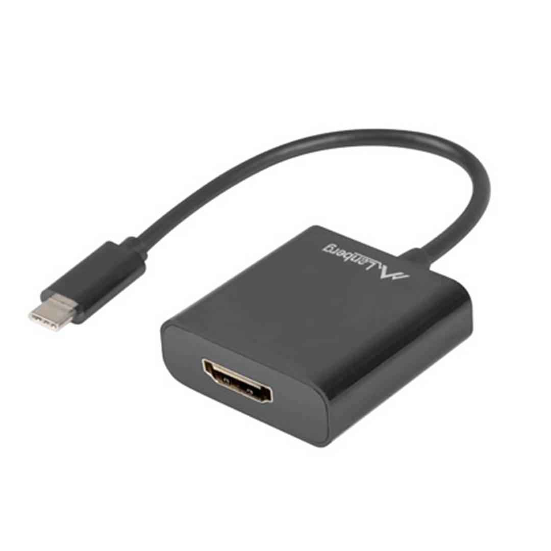 Mini adaptador de vídeo USB-C mascle 3.1 a HDMI femella de Lanberg