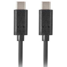 USB C auf USB C 3.2 Gen 1 (3.1 Gen 1) Kabel 0,5 Meter schwarz von Lanberg CA-CMCM-31CU-0005-BK