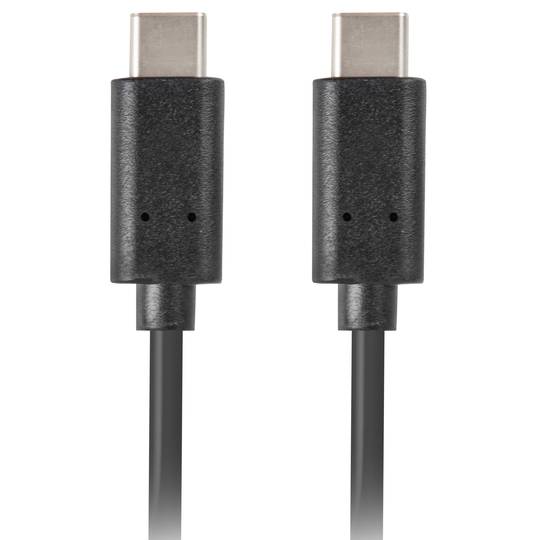 USB C auf USB C 3.2 Gen 1 (3.1 Gen 1) Kabel 0,5 Meter schwarz von Lanberg CA-CMCM-31CU-0005-BK