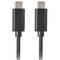 USB C auf USB C 3.2 Gen 1 (3.1 Gen 1) Kabel 0,5 Meter schwarz von Lanberg CA-CMCM-31CU-0005-BK