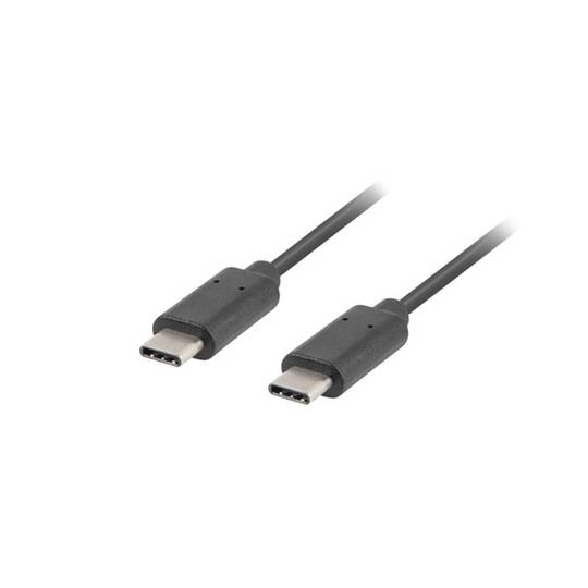 USB C auf USB C 3.2 Gen 1 (3.1 Gen 1) Kabel 0,5 Meter schwarz von Lanberg CA-CMCM-31CU-0005-BK