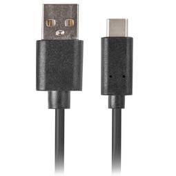 Cabo Lanberg USB A para USB C 2.0 3 metros preto CA-USBO-20CU-0030-BK