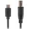 Cable USB B a USB C 2.0 negro 1,8 m de Lanberg CA-USBA-13CC-0018-BK