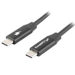 Lanberg USB C auf USB C 2.0 Kabel 0,5 m schwarz CA-CMCM-40CU-0005-BK