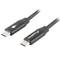 Kabel Lanberg USB C na USB C 2.0 0,5 m czarny CA-CMCM-40CU-0005-BK