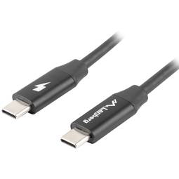 Kabel Lanberg USB C na USB C 2.0 1 metr czarny CA-CMCM-40CU-0010-BK