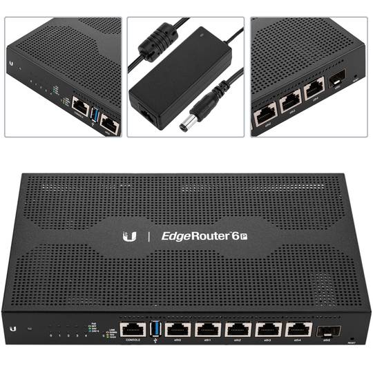 Router và Cân Băng Tải Ubiquiti EdgeRouter 6P (ER-6P) | Maitel