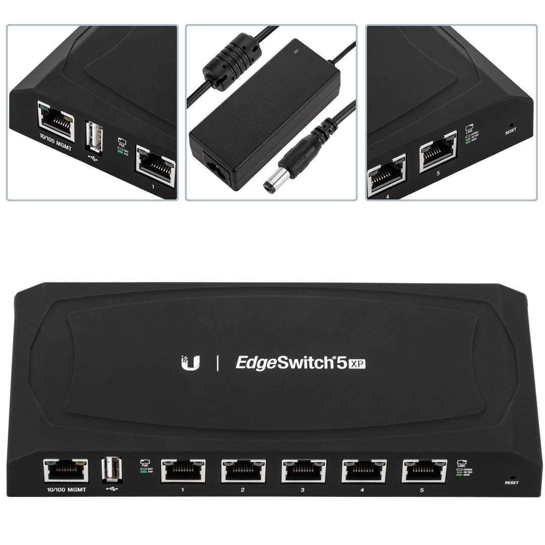 Switch Ubiquiti ES-5XP Edgeswitch 5XP Edgemax - Cablematic