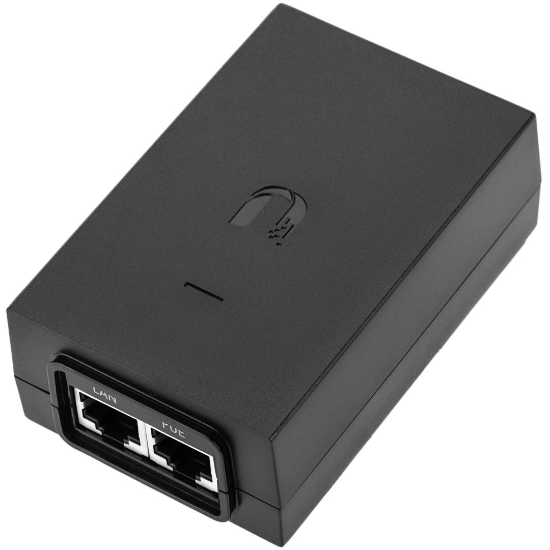 Power supply or PoE injector adapter from Ubiquiti Networks model POE-48-24W-G  ISP PoE 48V 24W 0.5A to GIGA network - Cablematic