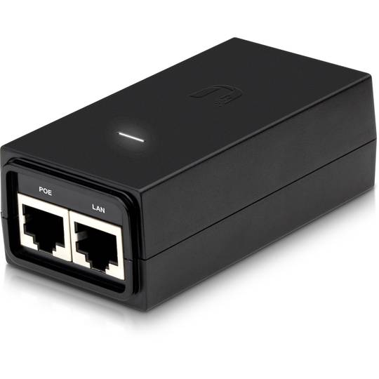 Fonte de alimentação ou adaptador injetor PoE da Ubiquiti Networks modelo POE-24-12W-G ISP 24V 12W 0,5A para rede GIGA