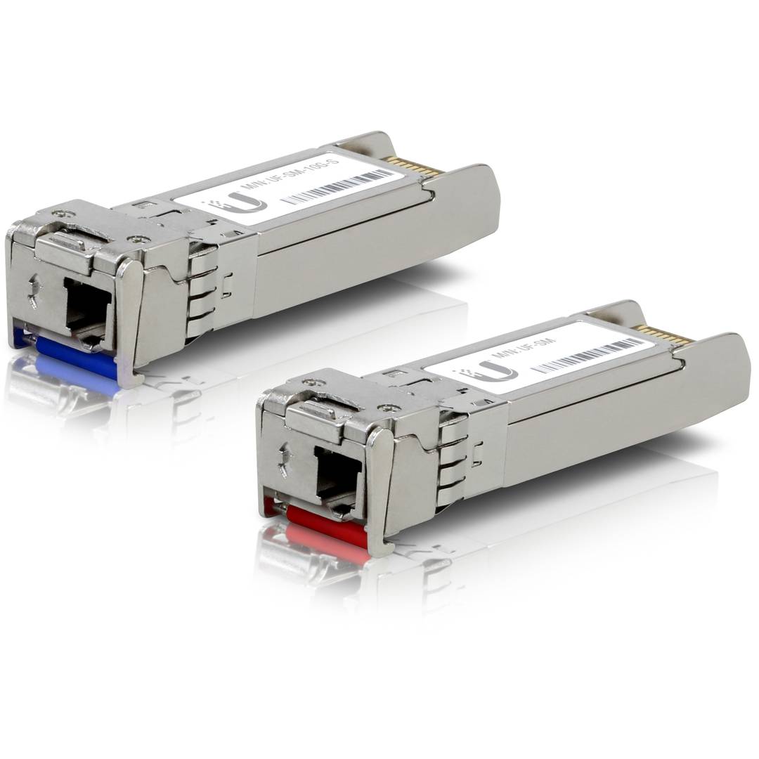 Ubiquiti UF-SM-10G-S-20 SFP + -Modul UFiber Bidirektionaler 10G-Single-Mode-Transceiver 2 Einheiten (20 Stück, 10 Paare)