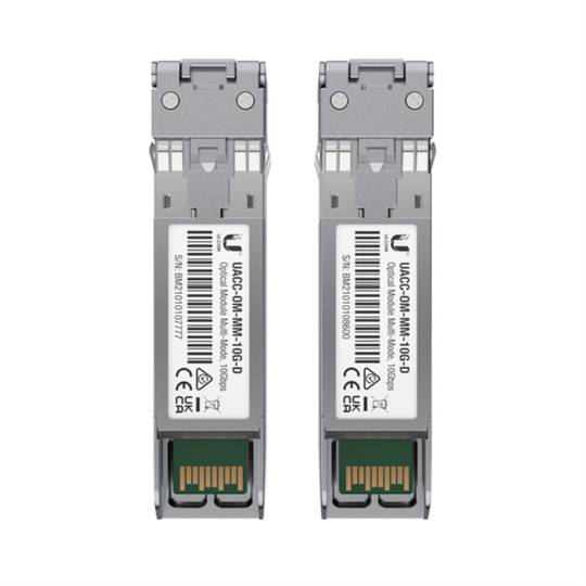 Pack de 2 modules émetteur-récepteur UFiber SFP+ d'Ubiquiti UACC-OM-MM-10G-D-2
