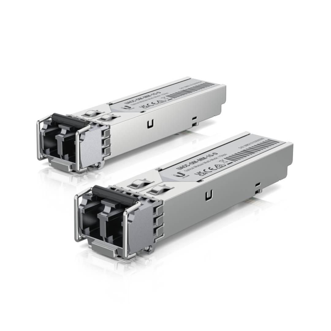 Pack de 20 unitats mòdul transceptor UFiber SFP d'Ubiquiti UACC-OM-MM-1G-D-20