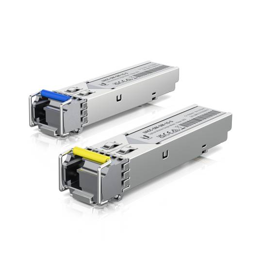 Pack de 2 unités Module émetteur-récepteur bidirectionnel UFiber SM d'Ubiquiti UACC-OM-SM-1G-S-2